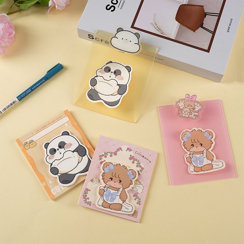 DESEN Kawaii Sticky Notepad Memo Pads Office School Stationery Adhesive Stickers Posted it Sticky Note Pad Custom