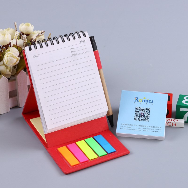 Vertical Coil Sticky Note Paper Customized Learning Work Office Messages Notes Notebooks Colored Hand Torn Sticky Notes