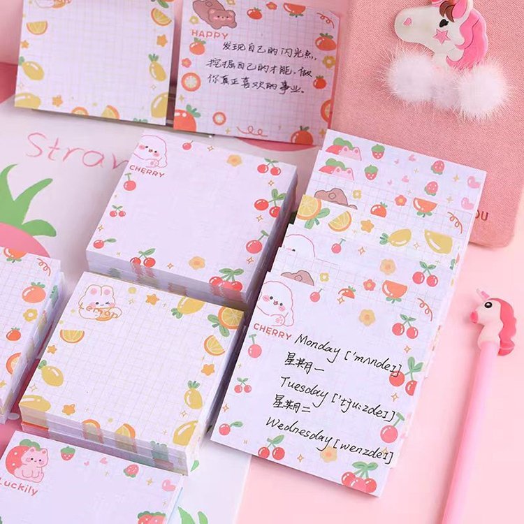 Custom Creative Colorful Printing Paper Memo Pad Notepad Sticky Note Notepad Colorful Notes Sticky Note