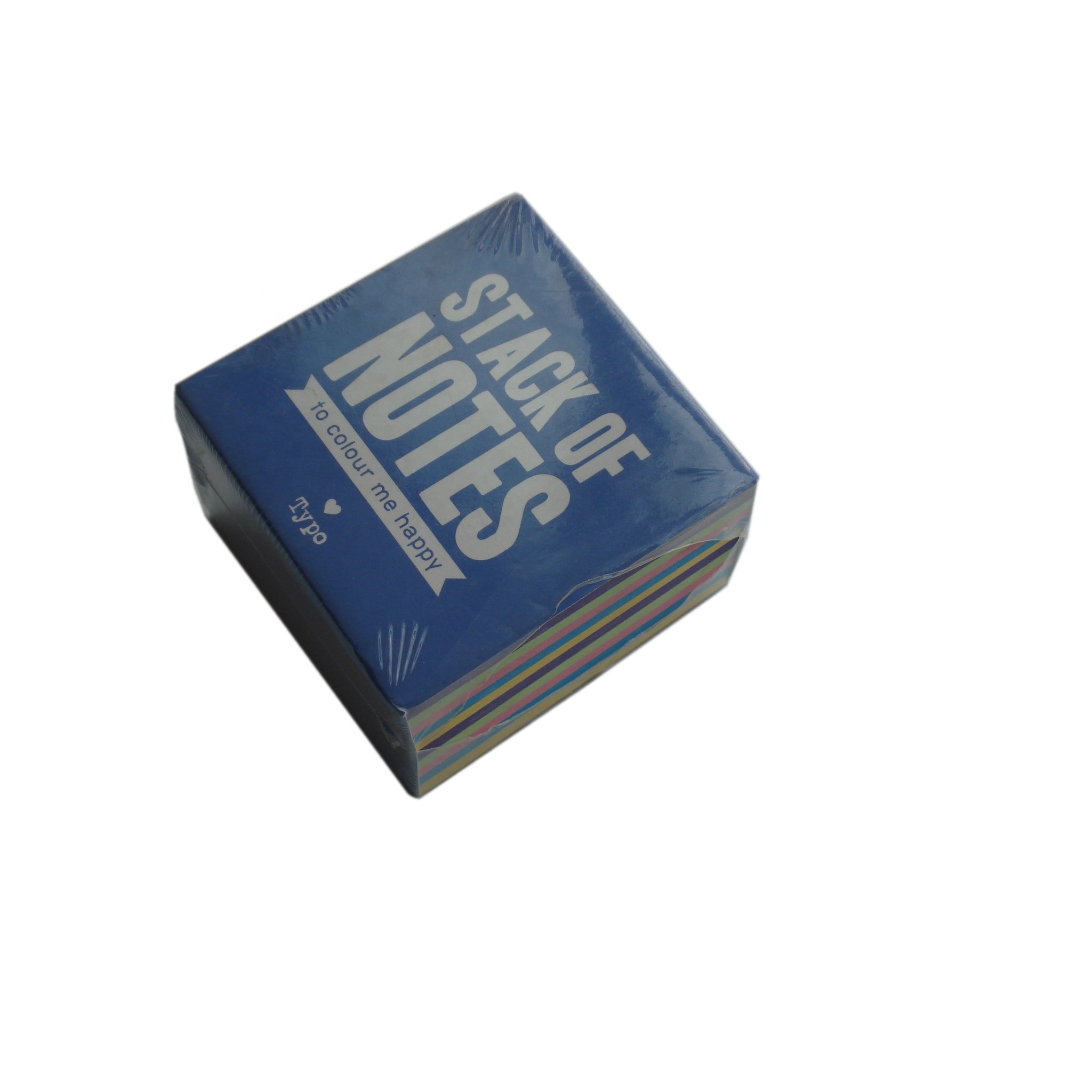 customized student memo pad,10 Color paper block note memo cube with paper box
