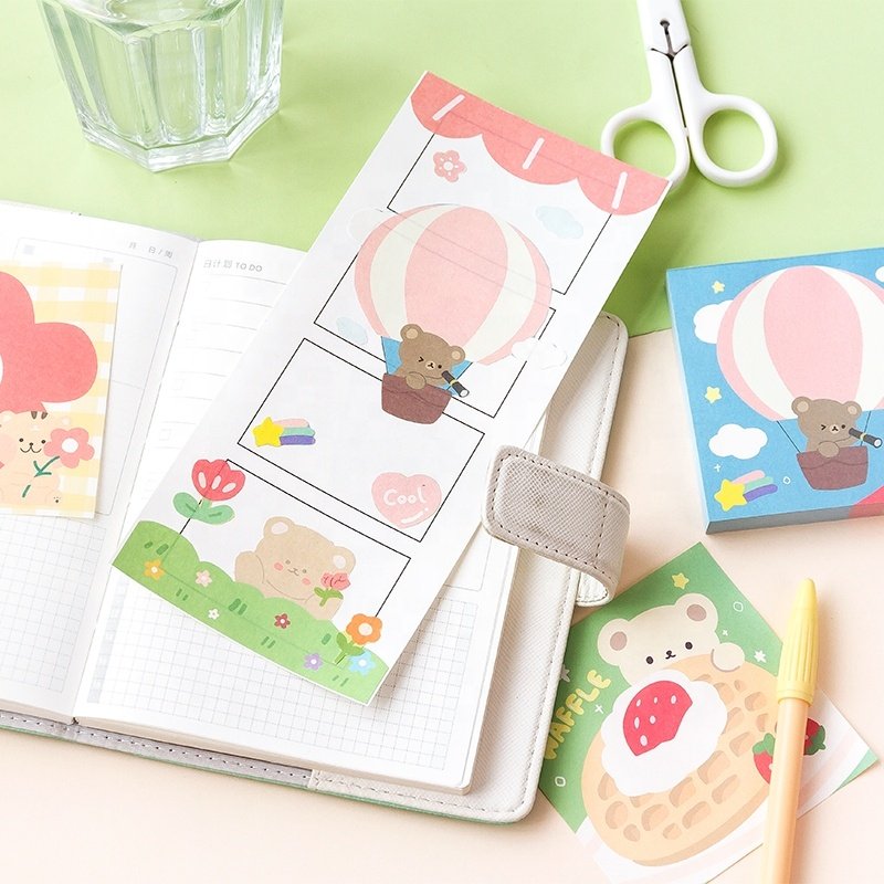 Print Clearly Sticky Note Butterfly Pattern Can Decorate Hand Ledger Book