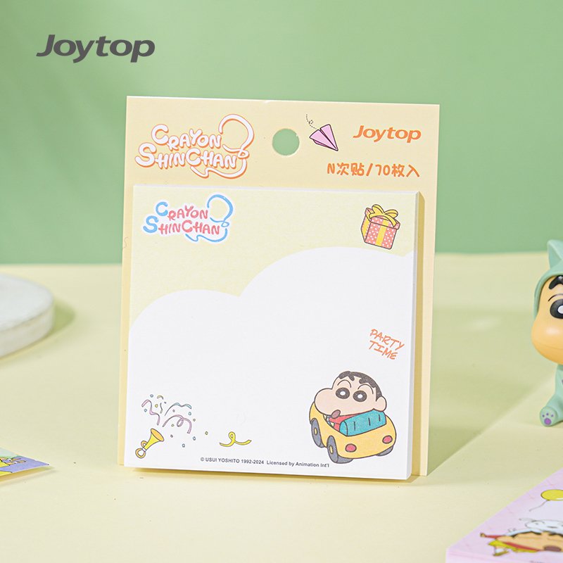 Joytop 101731 Wholesale crayon shin-chan Cute stationery sticky notes memo pad 76*76mm note pad