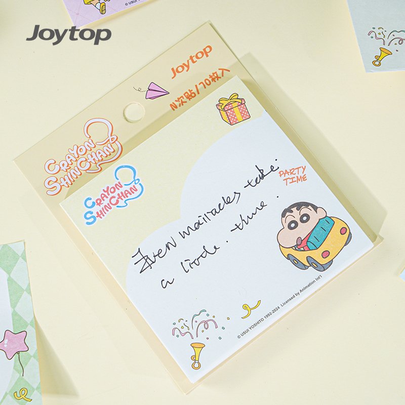 Joytop 101731 Wholesale crayon shin-chan Cute stationery sticky notes memo pad 76*76mm note pad