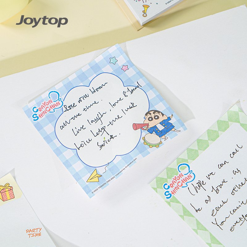 Joytop 101731 Wholesale crayon shin-chan Cute stationery sticky notes memo pad 76*76mm note pad