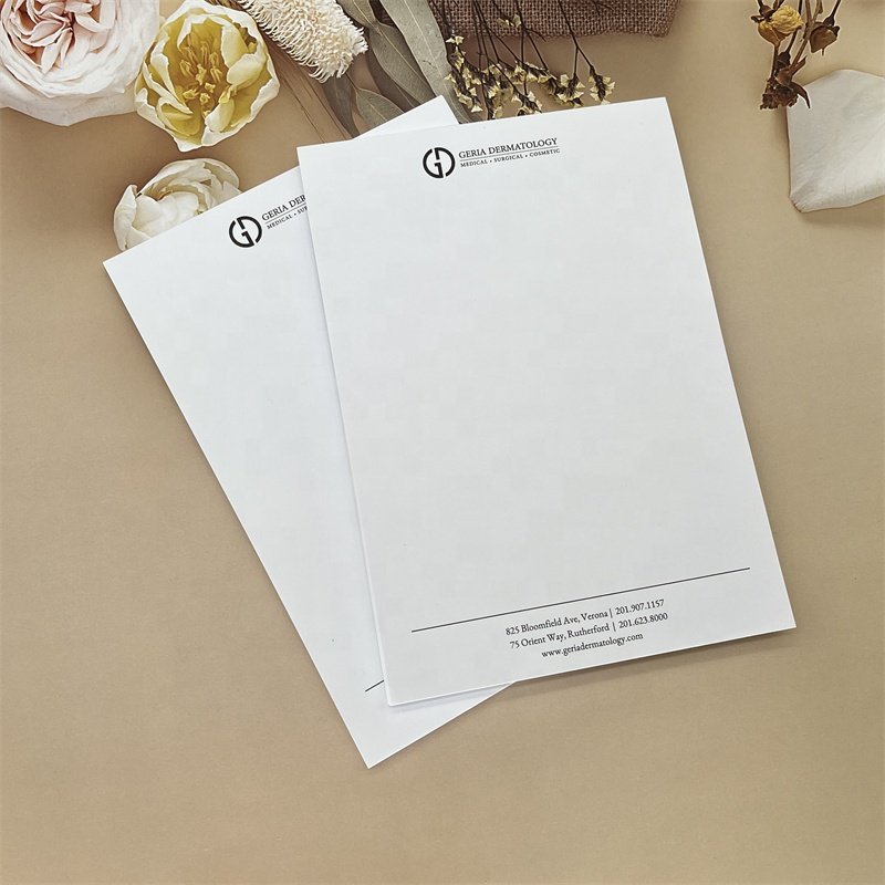 Custom Size White Plain A5 A4 Memo Pad Logo Printed Business Stationery Notepad Writing Paper Note Pads