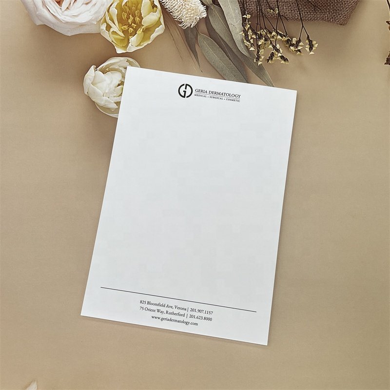 Custom Size White Plain A5 A4 Memo Pad Logo Printed Business Stationery Notepad Writing Paper Note Pads