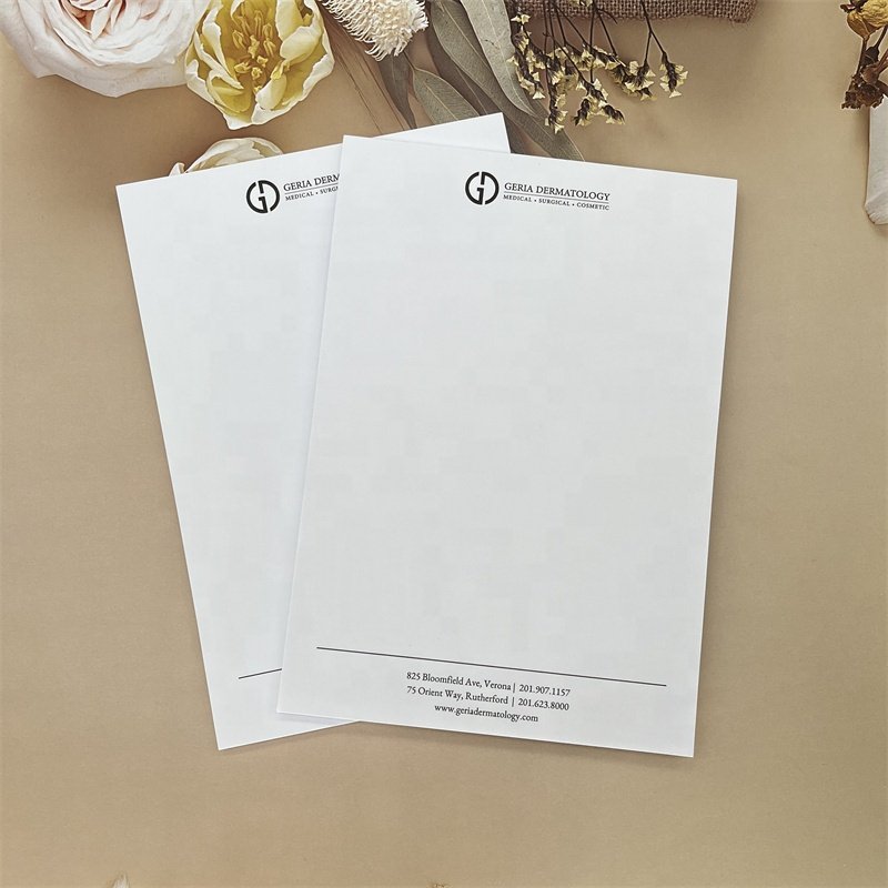 Custom Size White Plain A5 A4 Memo Pad Logo Printed Business Stationery Notepad Writing Paper Note Pads
