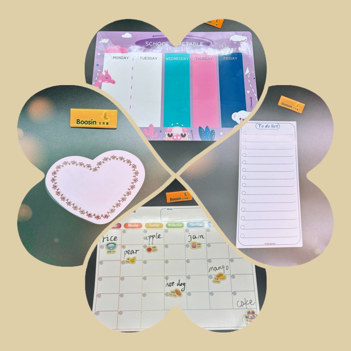 Newyes Dry Erase Silicone Writing Drawing Board Memo Board White Board Magnetic Notepad For Classroom Office