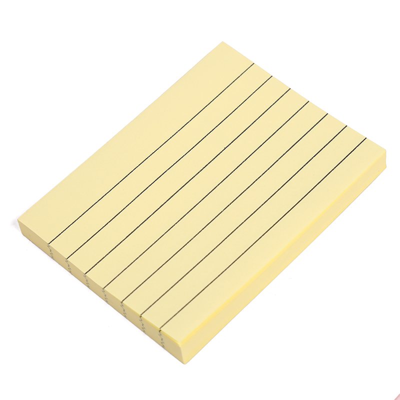 3*4inch Wholesale Stationery Custom Pastel color Note Pad School colorful stripe Memo Pad Office Sticky Notes