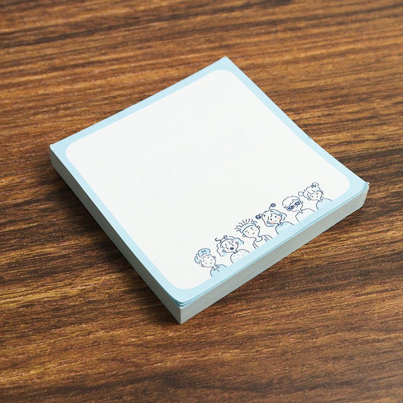 LABON Custom 50 Sheets Sticky Notes Wood-Free Paper Lovey Cartoon Notes Creative Memo Pads