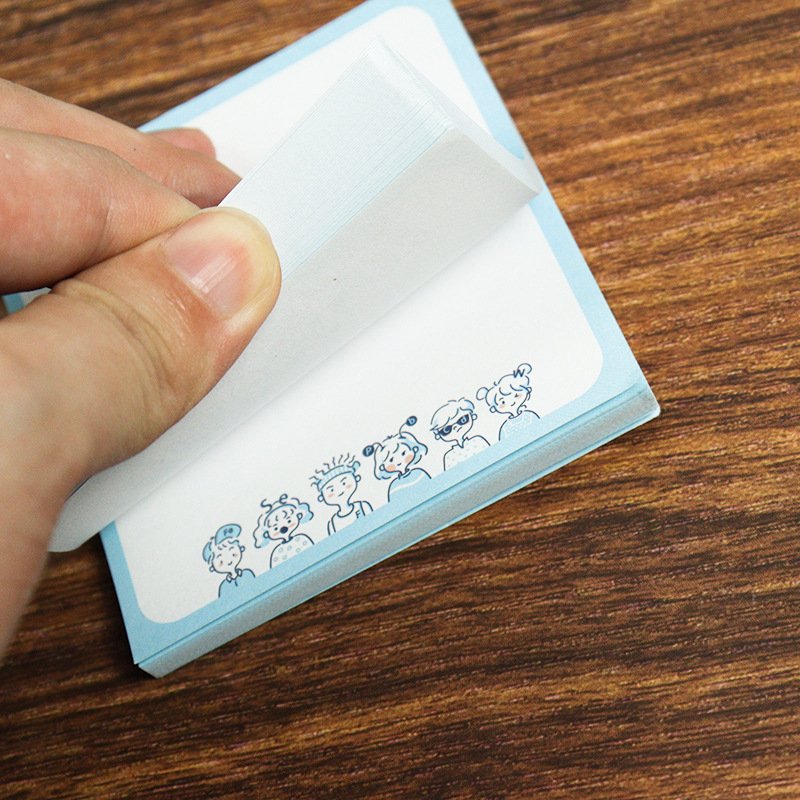 LABON Custom 50 Sheets Sticky Notes Wood-Free Paper Lovey Cartoon Notes Creative Memo Pads