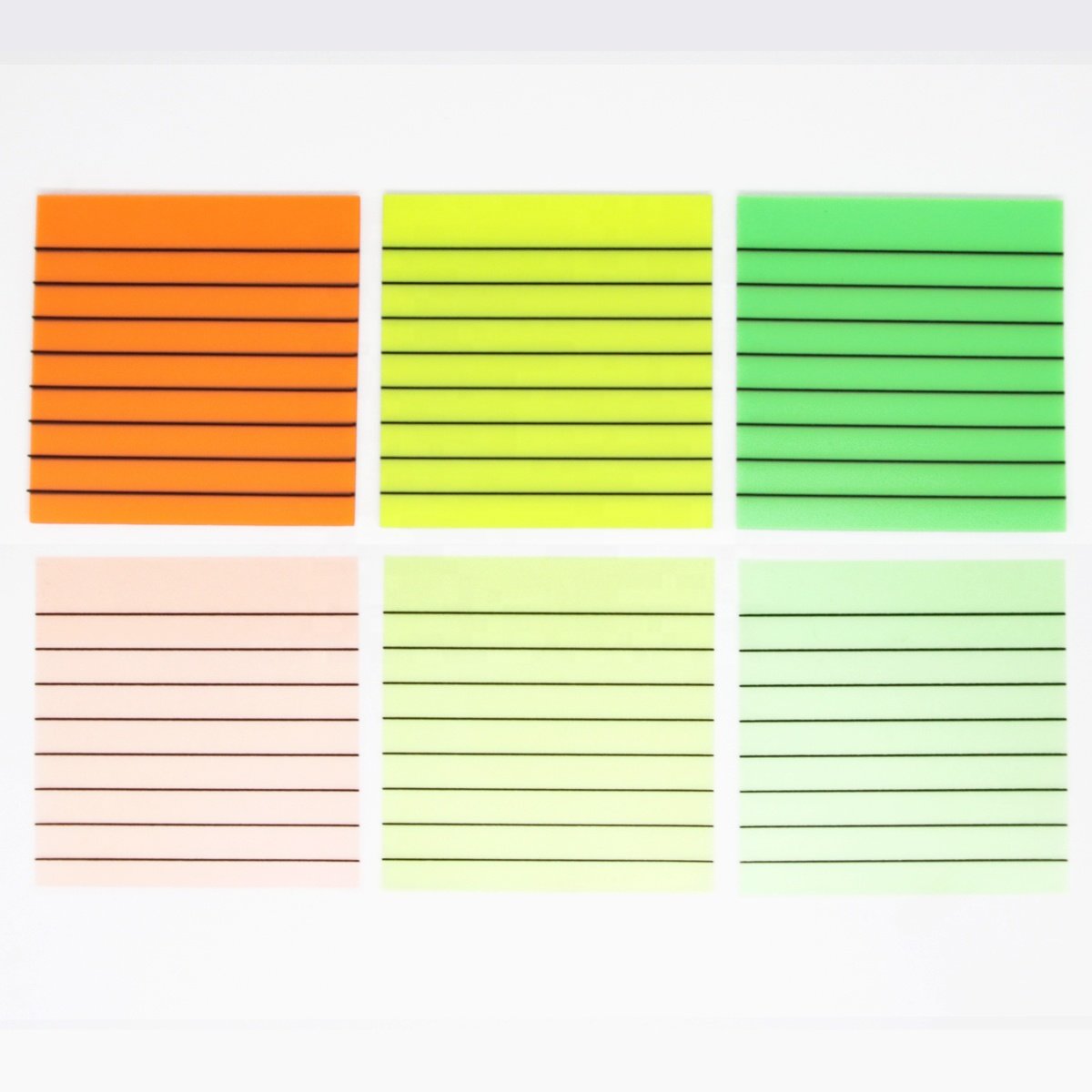 Hengxin Fluorescent Transparent Sticky Notes With Line For Study Offices Gift Good Quality Cheap