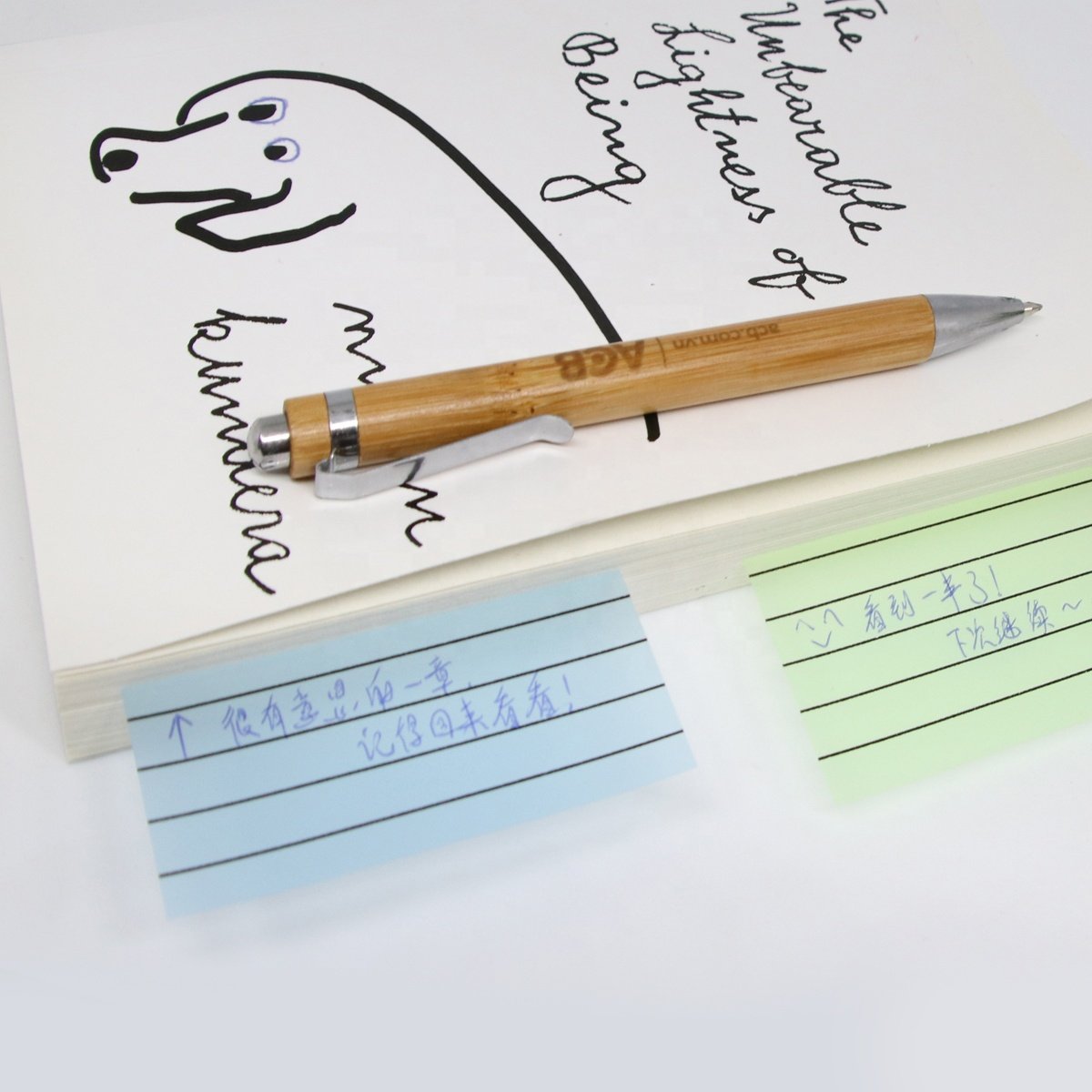 Hengxin Fluorescent Transparent Sticky Notes With Line For Study Offices Gift Good Quality Cheap