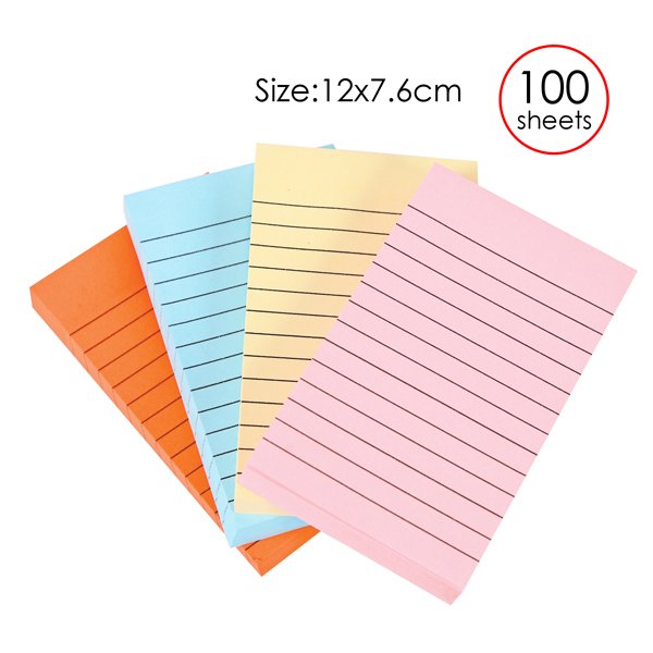 Foska stationery Custom 4 x 6 inches Each To Do List Sticky Notes Memo Pad Lined Memo Pad Kraft Sticky Notes for Office School