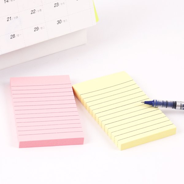 Foska stationery Custom 4 x 6 inches Each To Do List Sticky Notes Memo Pad Lined Memo Pad Kraft Sticky Notes for Office School