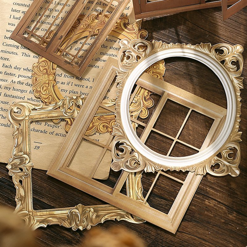 10pcs/pack Skeleton Specialty Material Paper Floating Dreams Window Series Into the Border Theme Decorative Stickers