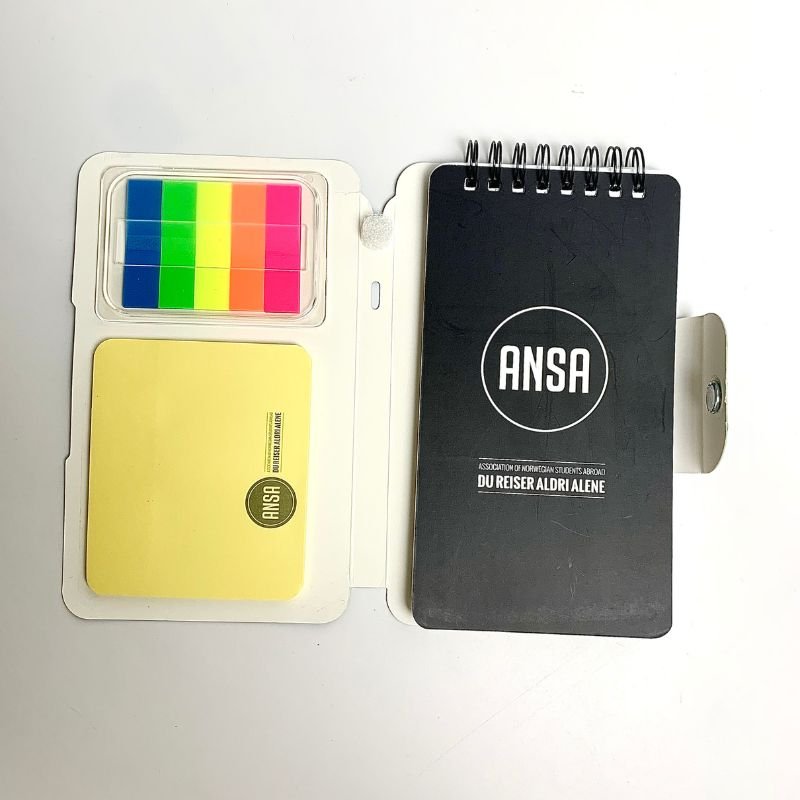 Customizable Business Notebooks Spiral Lined Notepad Set And Sticky Notes