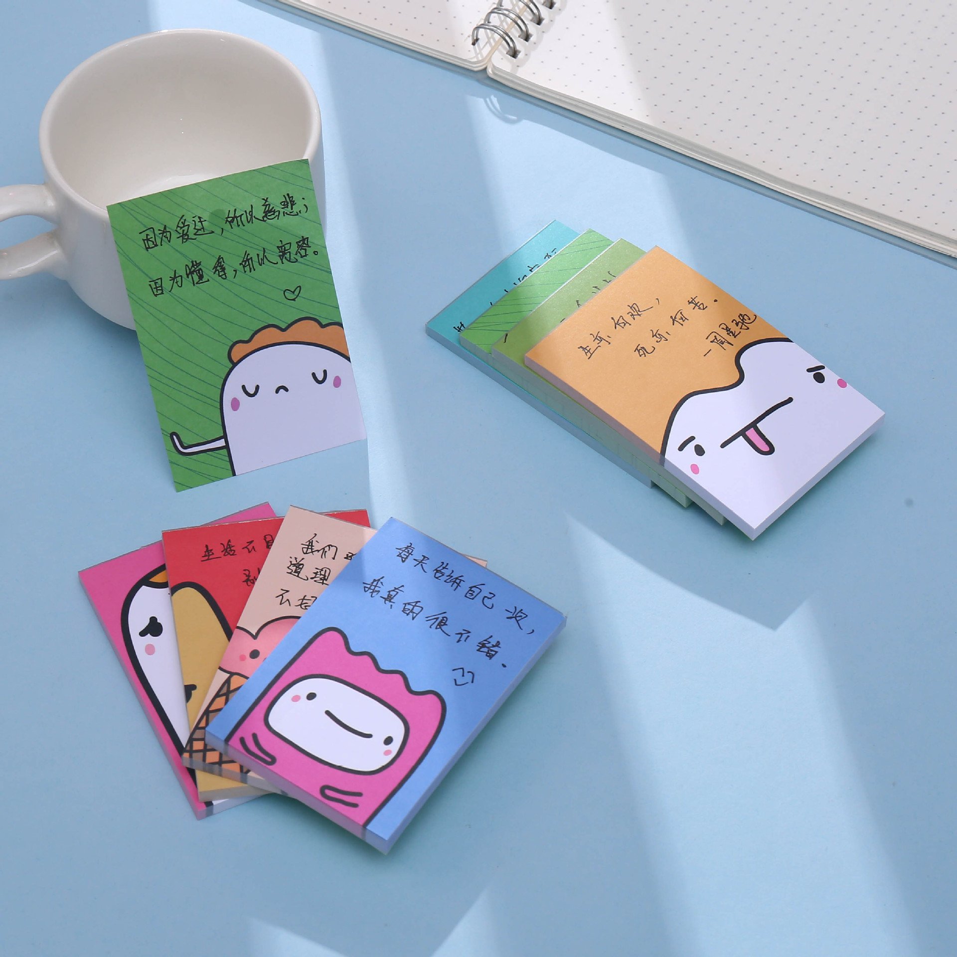 custom memo pad 50 sheets student sticky notepad