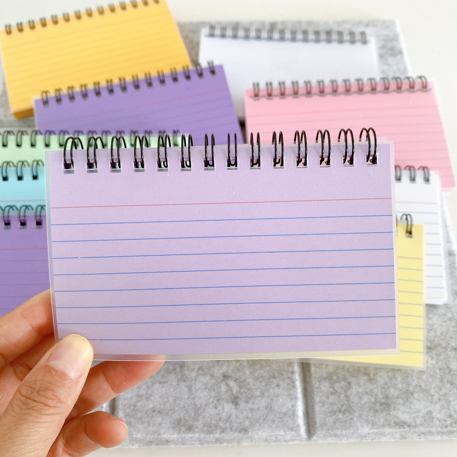 Creative colored office school spiral note pad personalized customize notebook 50 sheets of line paper stationery supplies
