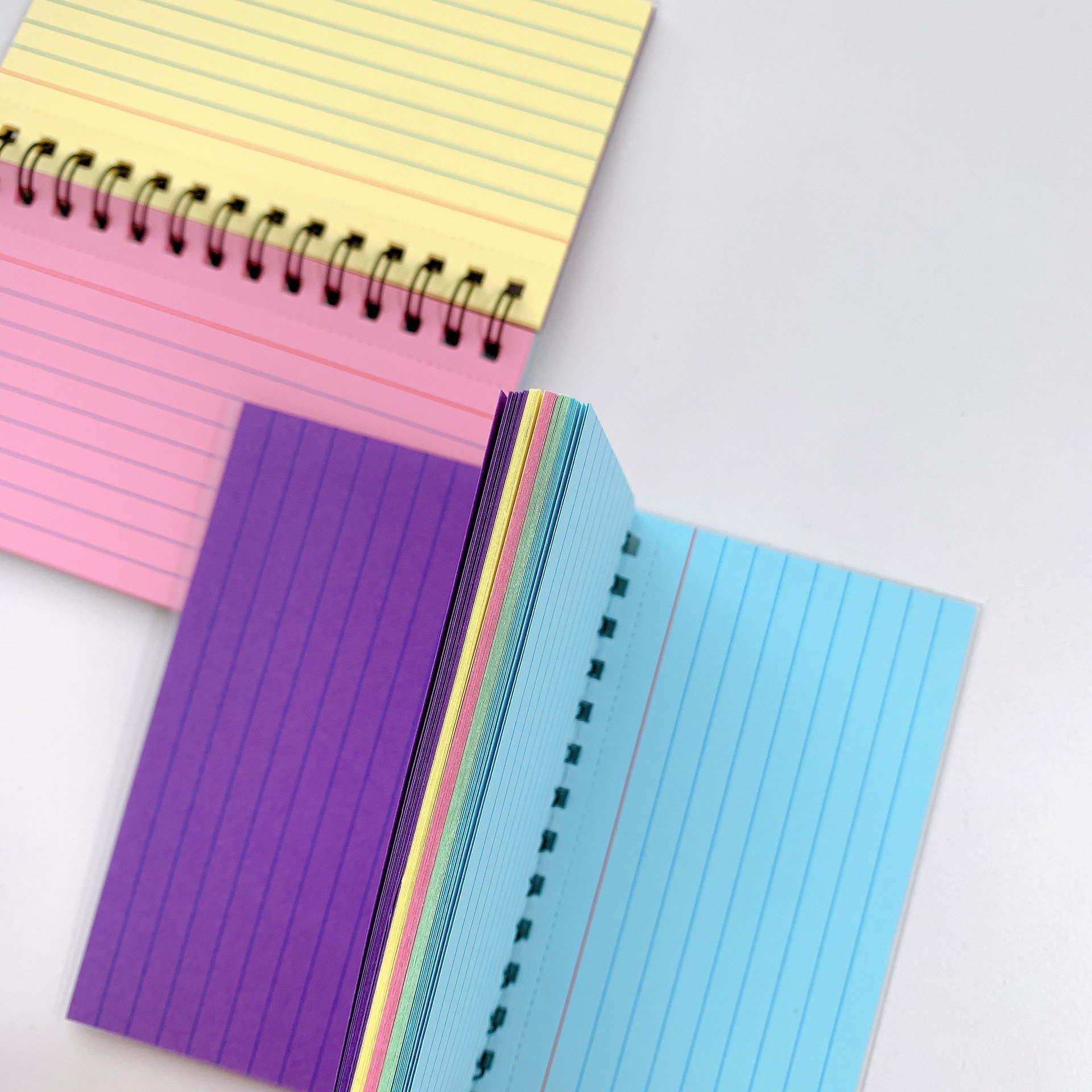 Creative colored office school spiral note pad personalized customize notebook 50 sheets of line paper stationery supplies