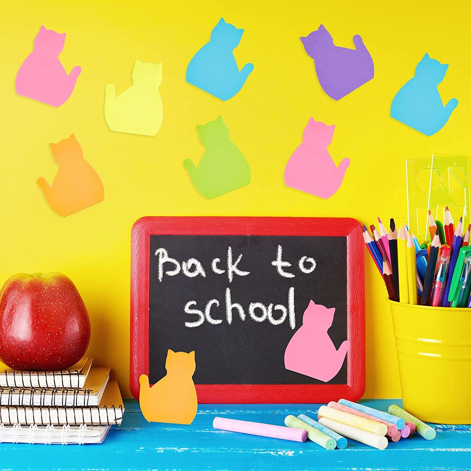 Creative Cat-Shaped Magnetic & Self-Adhesive Notepad Personalized Planning Memo Pad for School & Promotion Paper Material