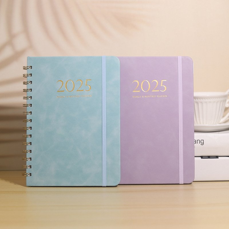 Manufacturer Custom Printing Journal With Pen A5 Softcover Pu Leather Note Book Business Office Printed Notebook With Logo