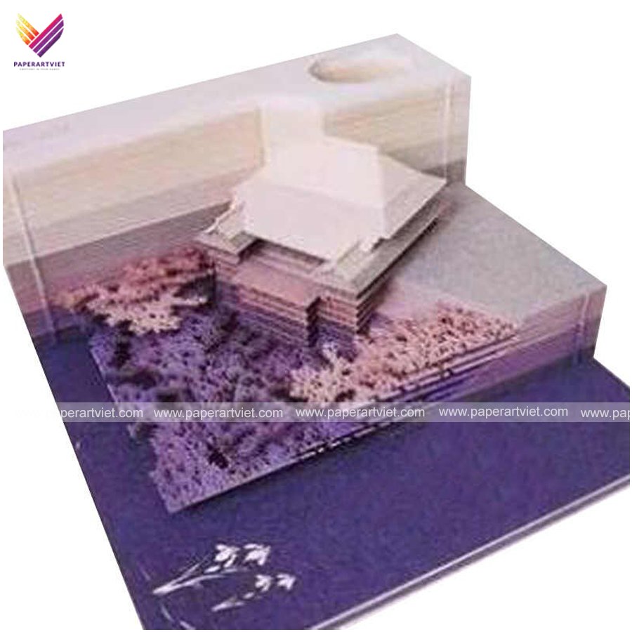 Note Pop up Paper Souvenir Gift Stationery Office Love Architecture Building Piano Best Seller 2020 3D Memo Pads