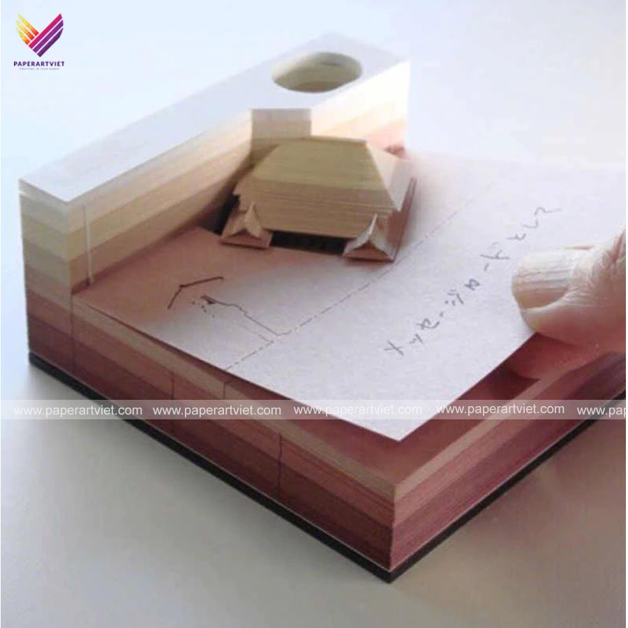 Note Pop up Paper Souvenir Gift Stationery Office Love Architecture Building Piano Best Seller 2020 3D Memo Pads