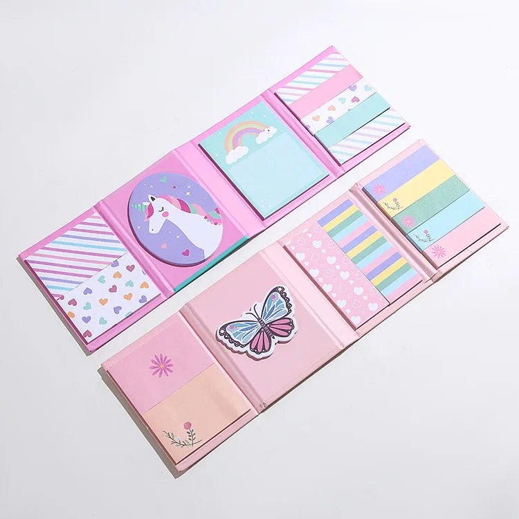 Bomeijia Girlish Pink Note Pad New Trend Arrivals Cute Cartoon Memo Pad,Simple Fashion Lovely Sticky Notes