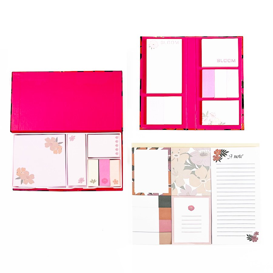 Custom Tear off To Do List Memo Notes Pad Printing Red Floral Memo Pad Custom Print With Customize Logo