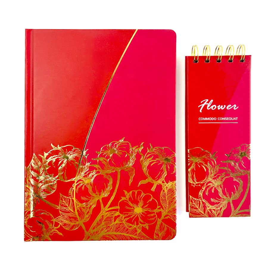 Custom Tear off To Do List Memo Notes Pad Printing Red Floral Memo Pad Custom Print With Customize Logo