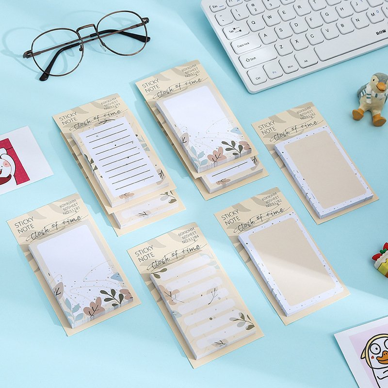 Wholesale Custom Printed Die Cut Paper Memo Pad Single-Sided Sticky Note Notepads for Packing and Wrapping