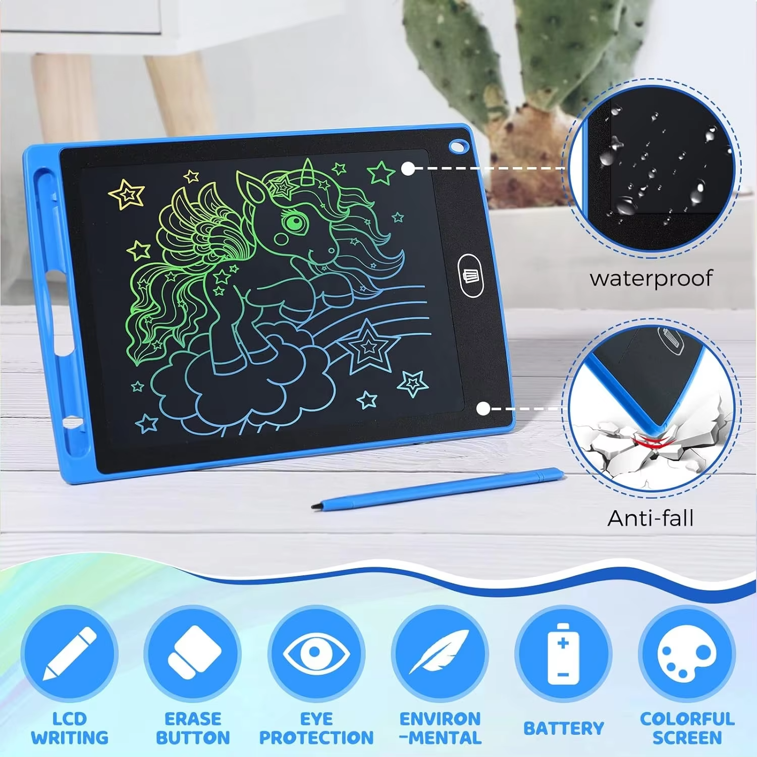 supermarket hot sale kids electronic 6.5/8.5/10/12/16 inch LCD doodle board drawing sketch blackboard writing tablet factory