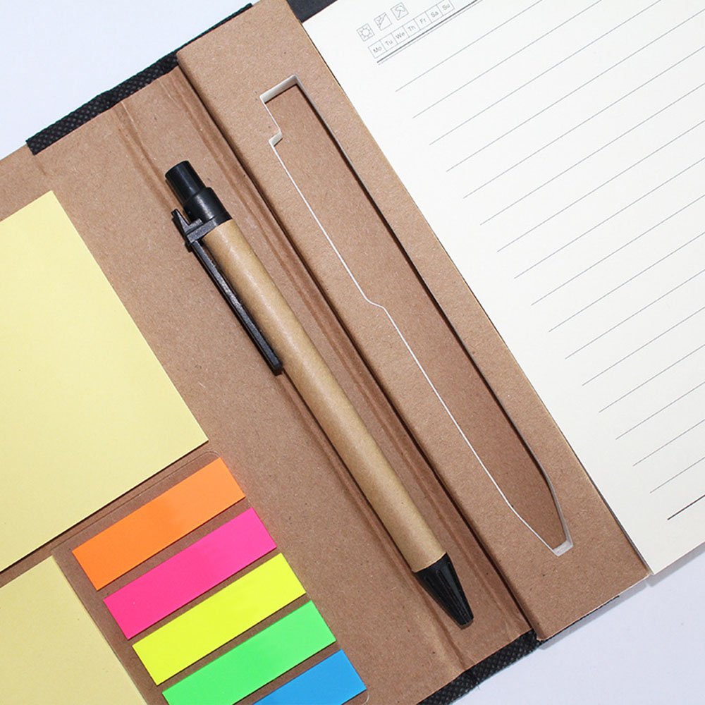 Self-adhesive Pen To Do List Notepad Book Of Sticky Note Book With Notebook A5