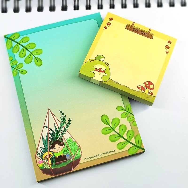 Hot sale custom aesthetic magnetic cartoon diy memo pads and sticky notes of supplier