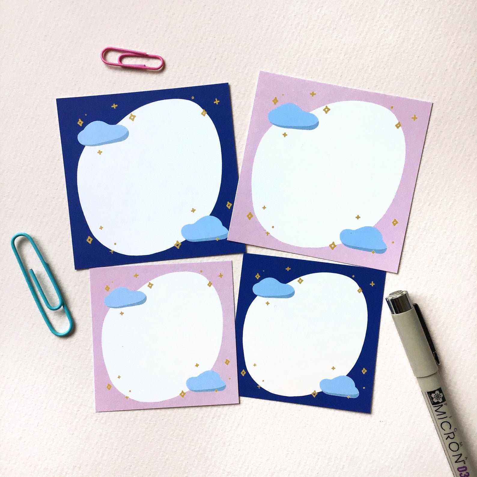 Hot sale custom aesthetic magnetic cartoon diy memo pads and sticky notes of supplier