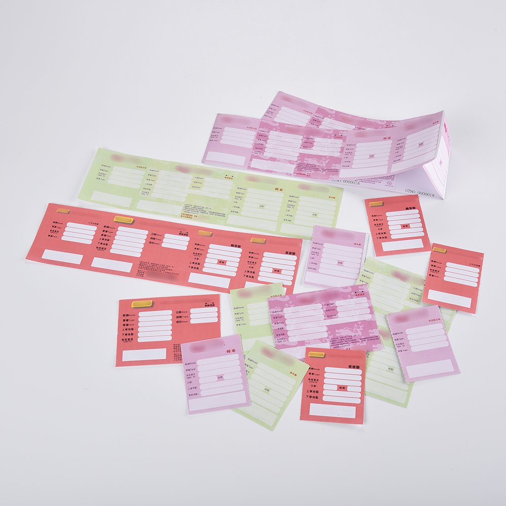 Hard Copy Bond Paper Well-Designed Ticket Printing Paper For Passenger Transport