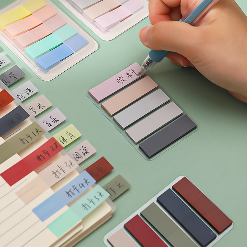 Colorful Student Scratchpad Word Notepad Memo Pad Paper PET Sticky Notes