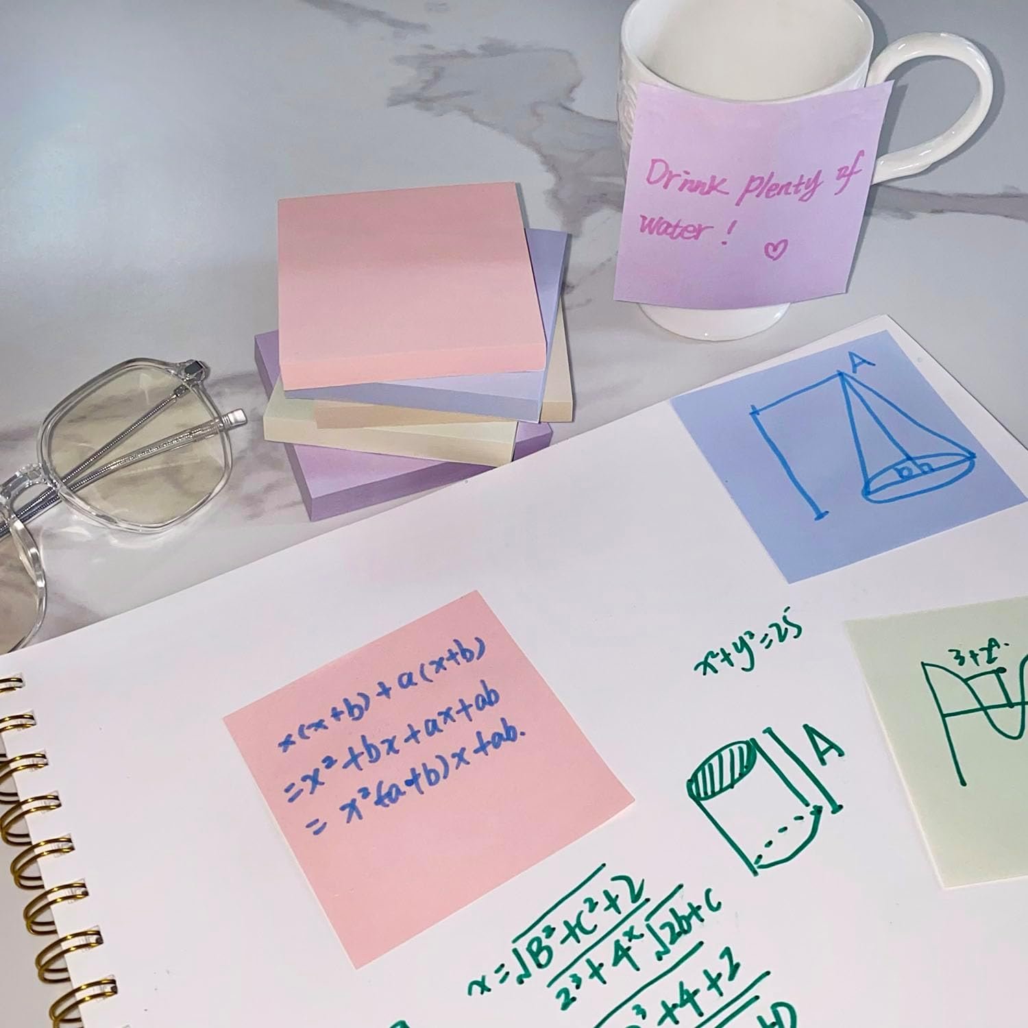 Custom color sticky note printing sticky notes manufacturer for Office Home School