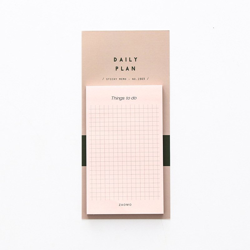 New Simple Black Color Tear-off Daily Planner Memo Pad To do list Sticky Notes Notepad for Kids student School Office Supplies