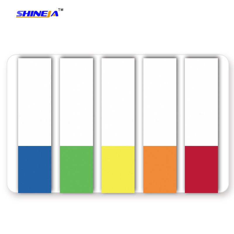 Waterproof good quality PET material removable film index plastic sticky notes