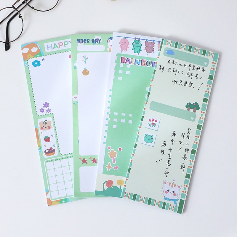 Wholesale To Do List Cute Custom Logo Sticky Notes Pad Manufacturer Tear Off 50 Sheets Memo Pad