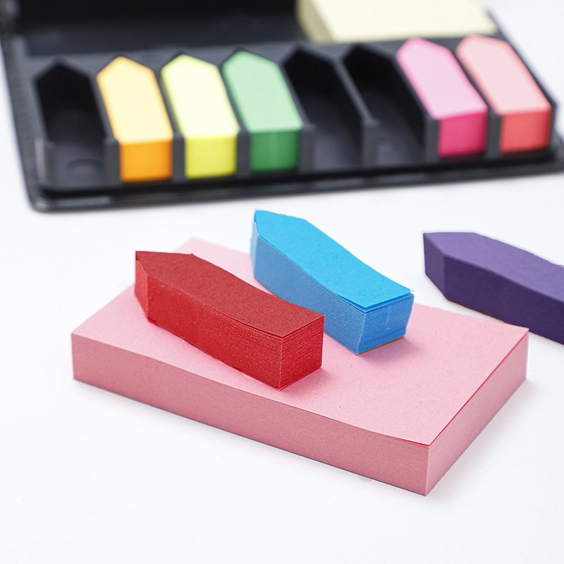 Custom Creative Notebook Memo Box with Logo Wholesale PVC leather Sticker with Calendar Office Supplies