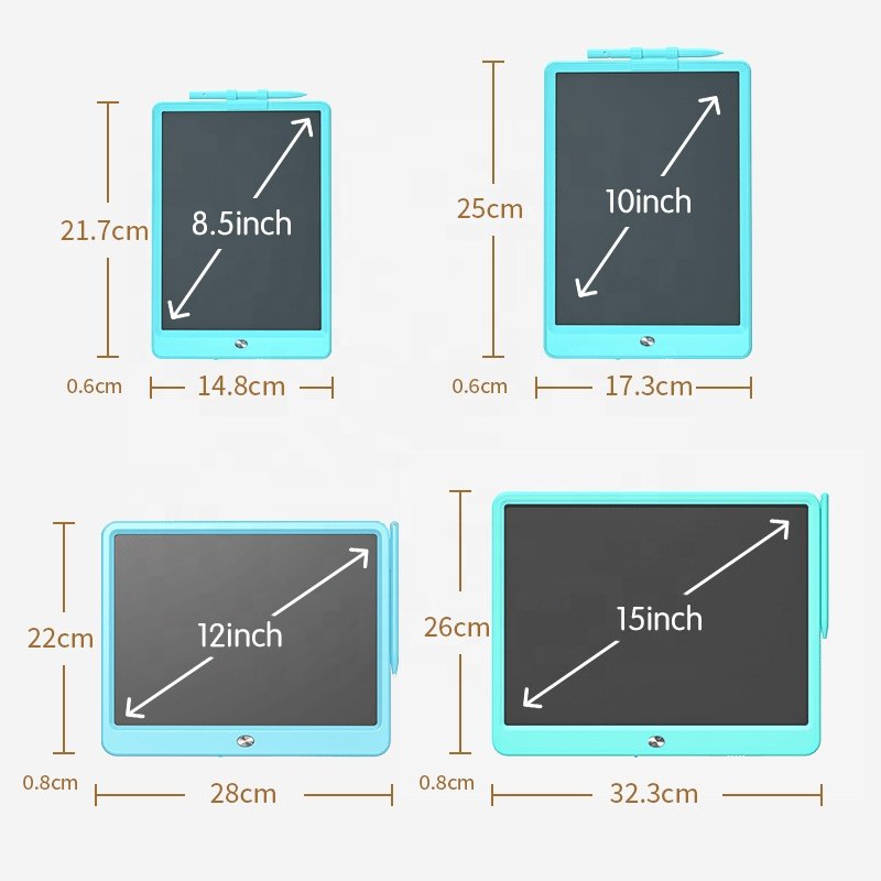 kids learning toys lcd writing boards color screen magic blackboard magic slates lcd writing tablet 8.5 10 12 16 inch Memo Pads