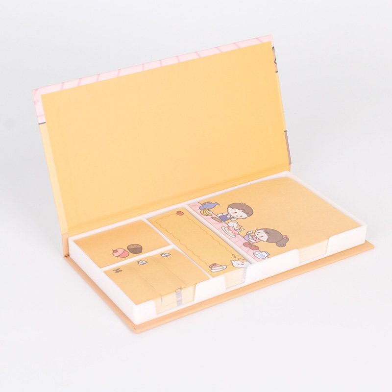 Rectangle Open Stationery Custom Logo Printing Sticky Notes Custom Paper Memo Pad For School Office