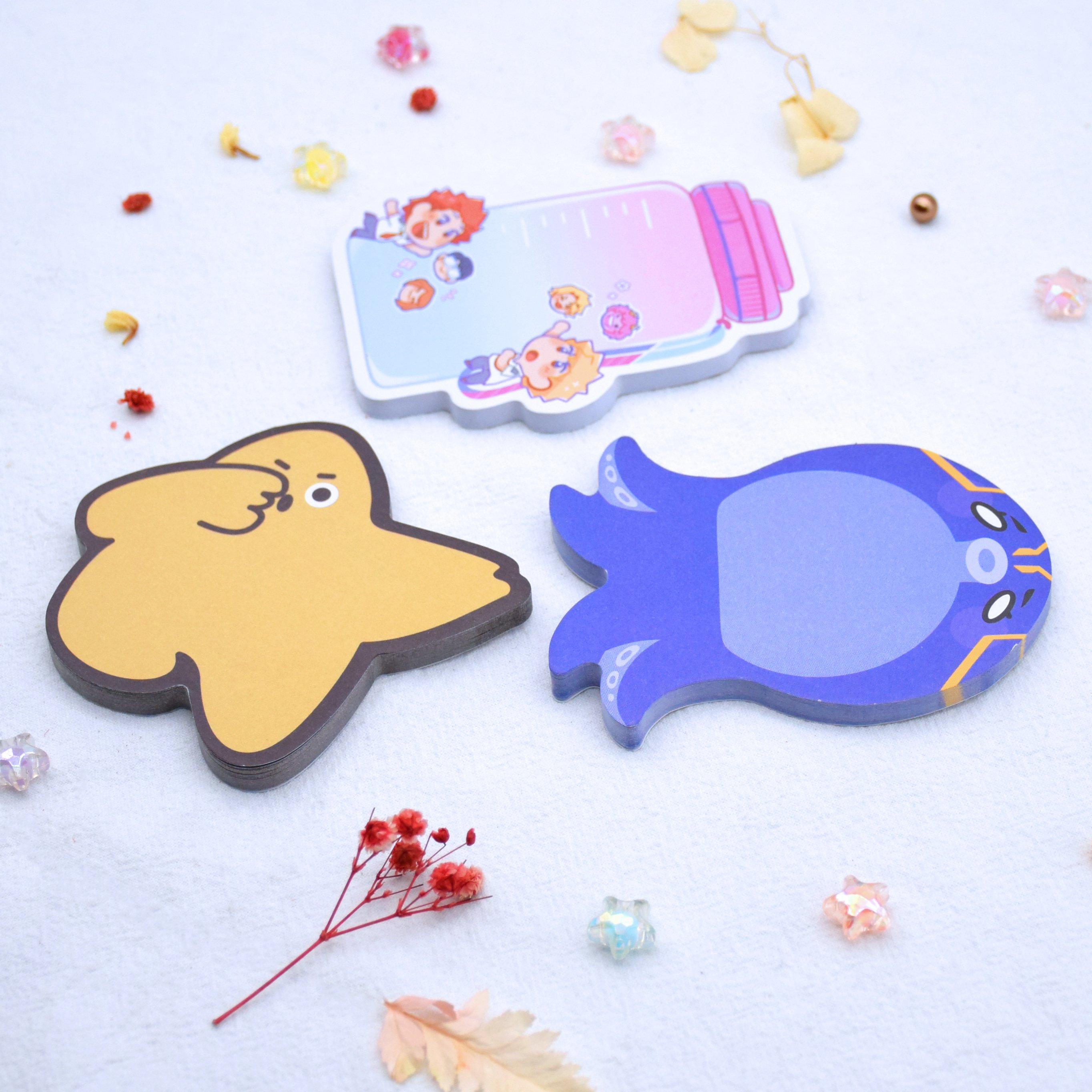 custom shape low moq sticky note memo pad