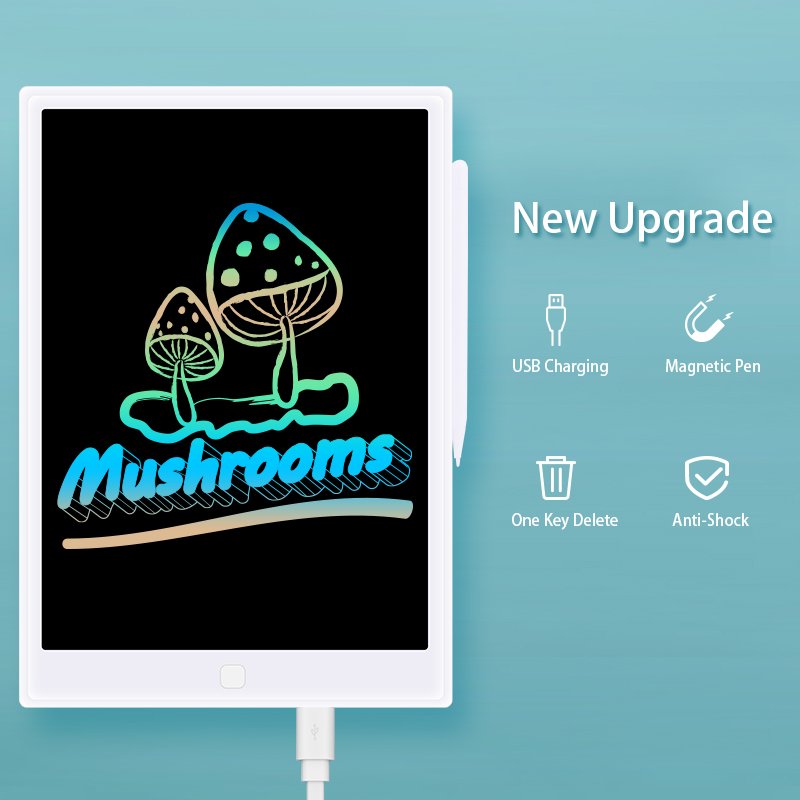 Customized Design Paperless Learning Machine Portable Oneclick Erase Lcd Panel Colorful Writing Tablet Kid Partial Erase