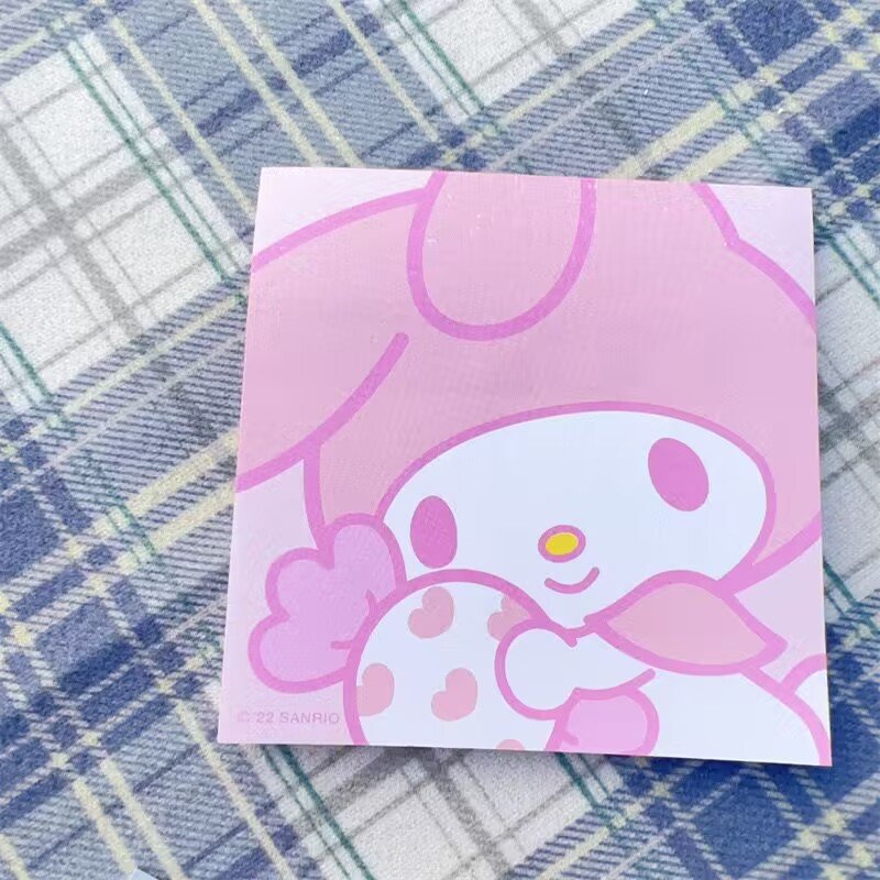 Yubon 50pages Kuromi Cartoon Memo Pad Cute Pattern Message Record Creativity Can Be Pasted Notebook Student Stationery