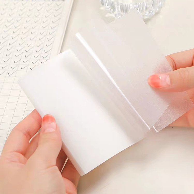 Sticky Notes 3X3 Inches Stickers Clear Sticky Notes Transparent Recycled Translucent Vellum Sticky Note