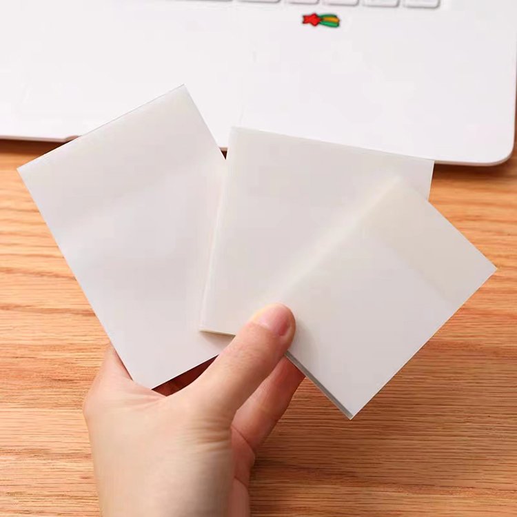 Sticky Notes 3X3 Inches Stickers Clear Sticky Notes Transparent Recycled Translucent Vellum Sticky Note